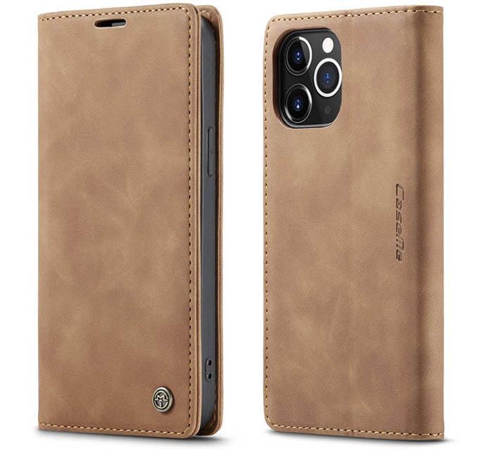 Чехол книжка с магнитом CaseMe на iPhone 12 Pro Max Brown (20828-30)