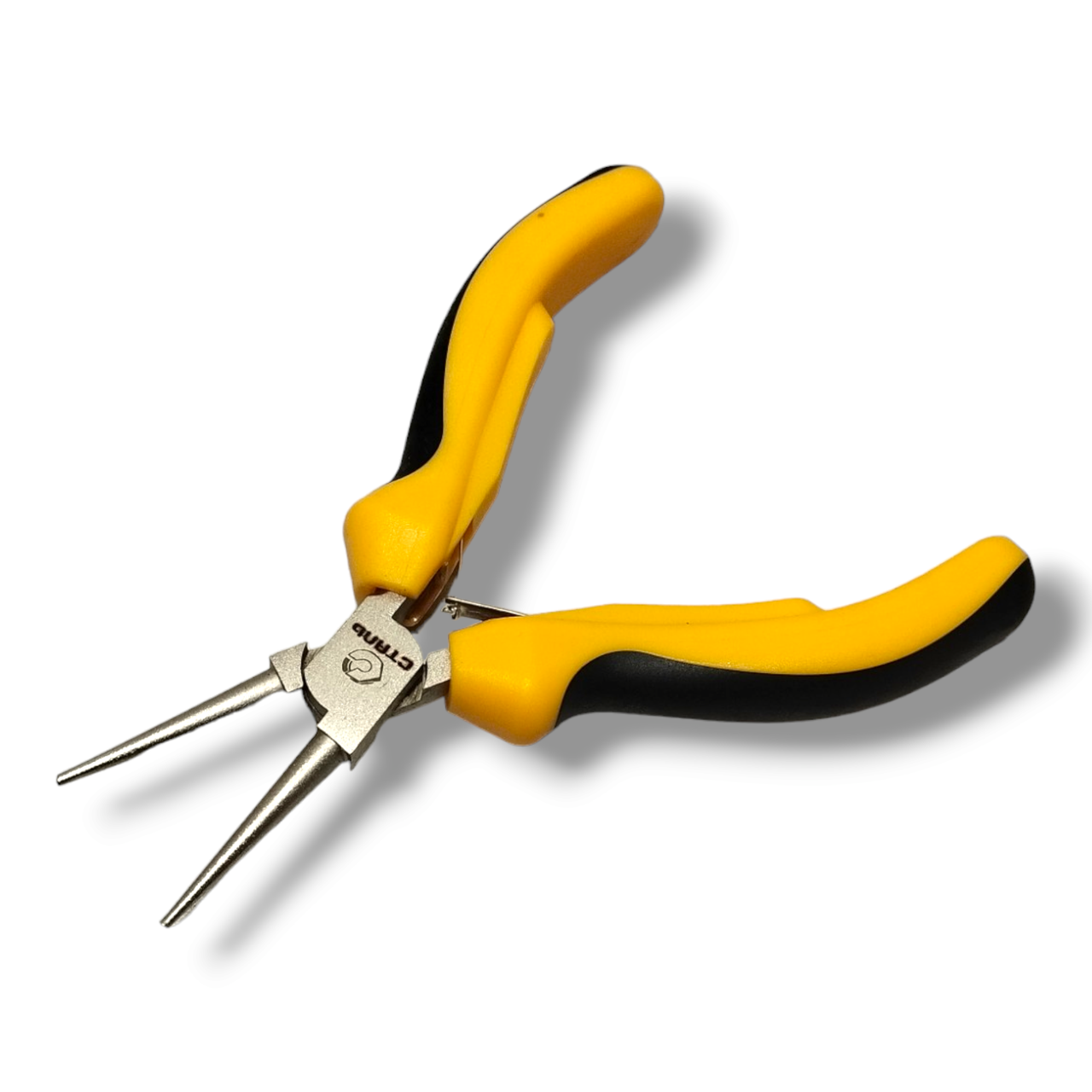 Круглогубцы мини Сталь никелированные двухкомпонентная рукоятка 115 мм (арт.41082)