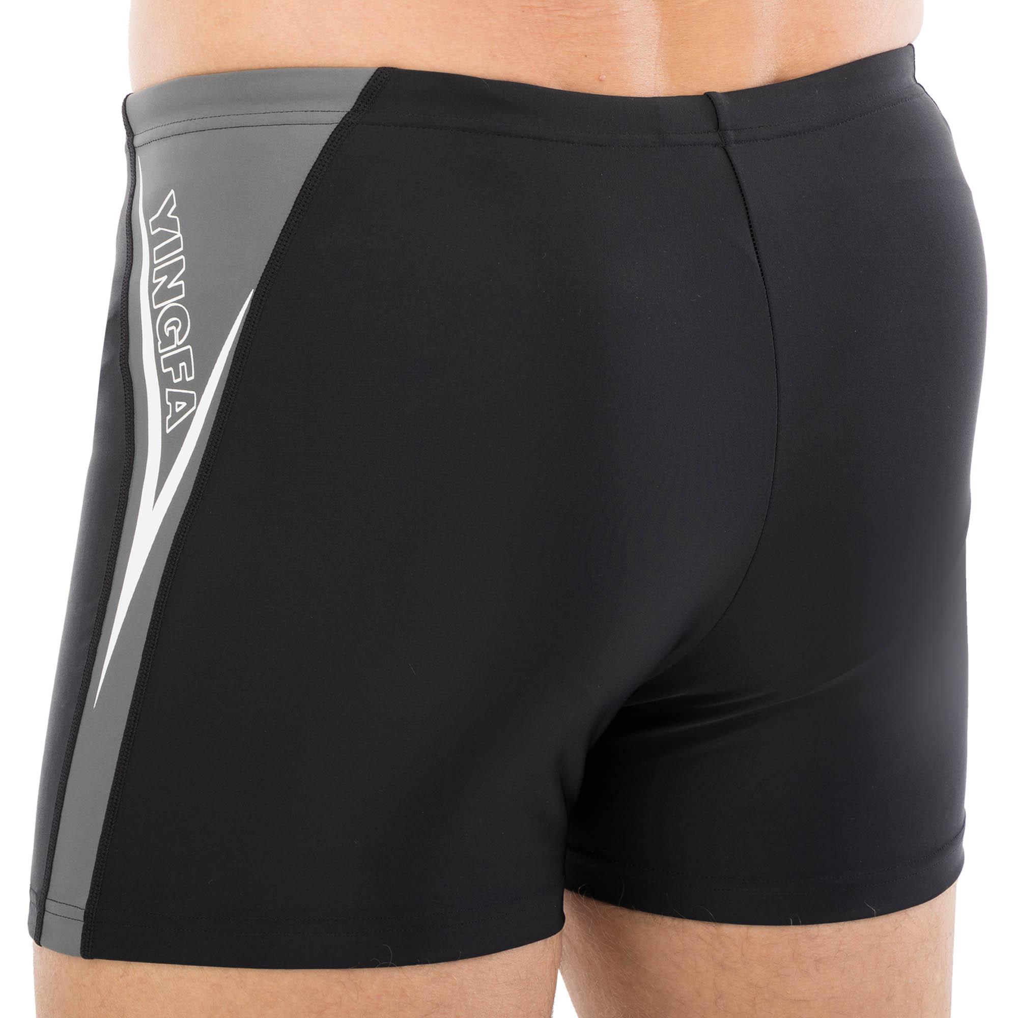 Плавки боксери чоловічі для плавання YINGFA 24T859 L Чорний/Сірий (24T859_Черный-серый_L_(160-16) - фото 5 Плавки боксери чоловічі для плавання YINGFA 24T859 L Чорний/Сірий (24T859_Черный-серый_L_(160-16) - фото 5