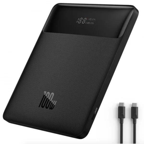 Повербанк BASEUS Blade Power Quick Charge 20000 mAh 100W 3,0 5A Black - фото 5