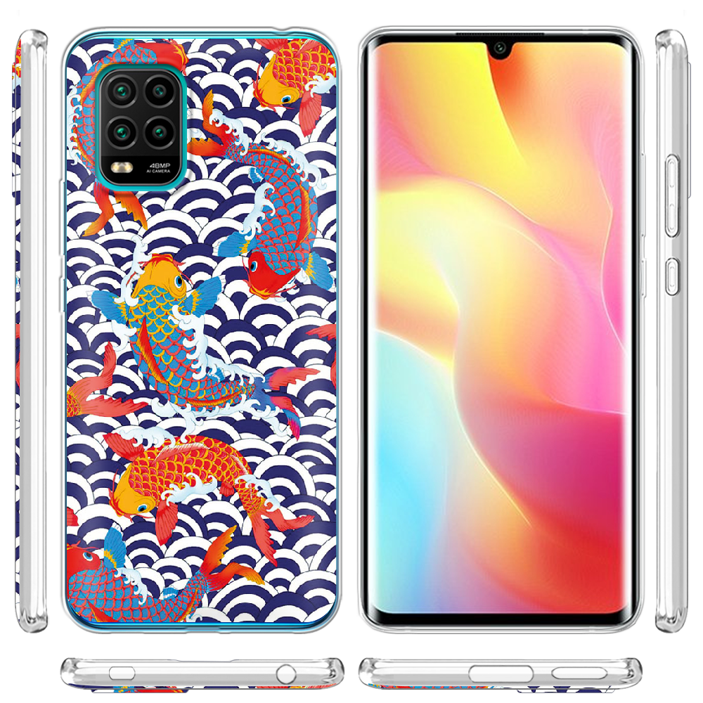 Чехол с рисунком Boxface Xiaomi Mi 10 Lite Koi Fish Прозрачный силикон (39438-up2477-39438) - фото 3 Чехол с рисунком Boxface Xiaomi Mi 10 Lite Koi Fish Прозрачный силикон (39438-up2477-39438) - фото 3