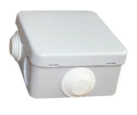 Розподільча коробка E.NEXT e.db.stand.700.70.70.42 зовнішня 4 герметичні вводи IP20 ПВХ 70х70х42 мм (s027017)