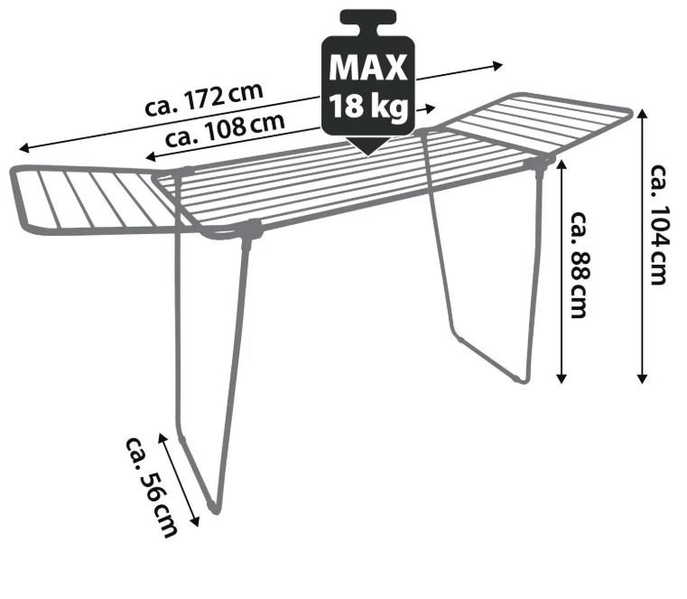 Сушилка для белья напольная Casa Si Pluto 18 м Silver (CS92748Q05) - фото 3