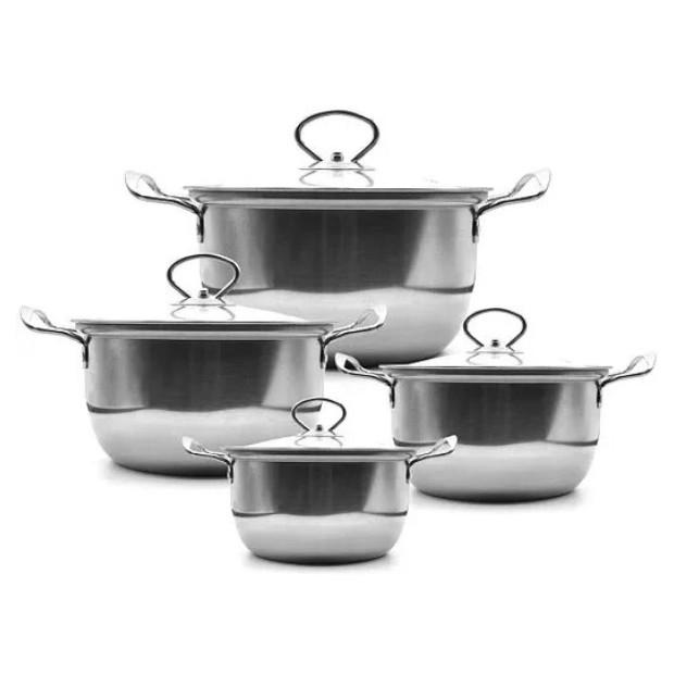 Набор кастрюль с крышками Unique UN-5072 8 пр. (014722)