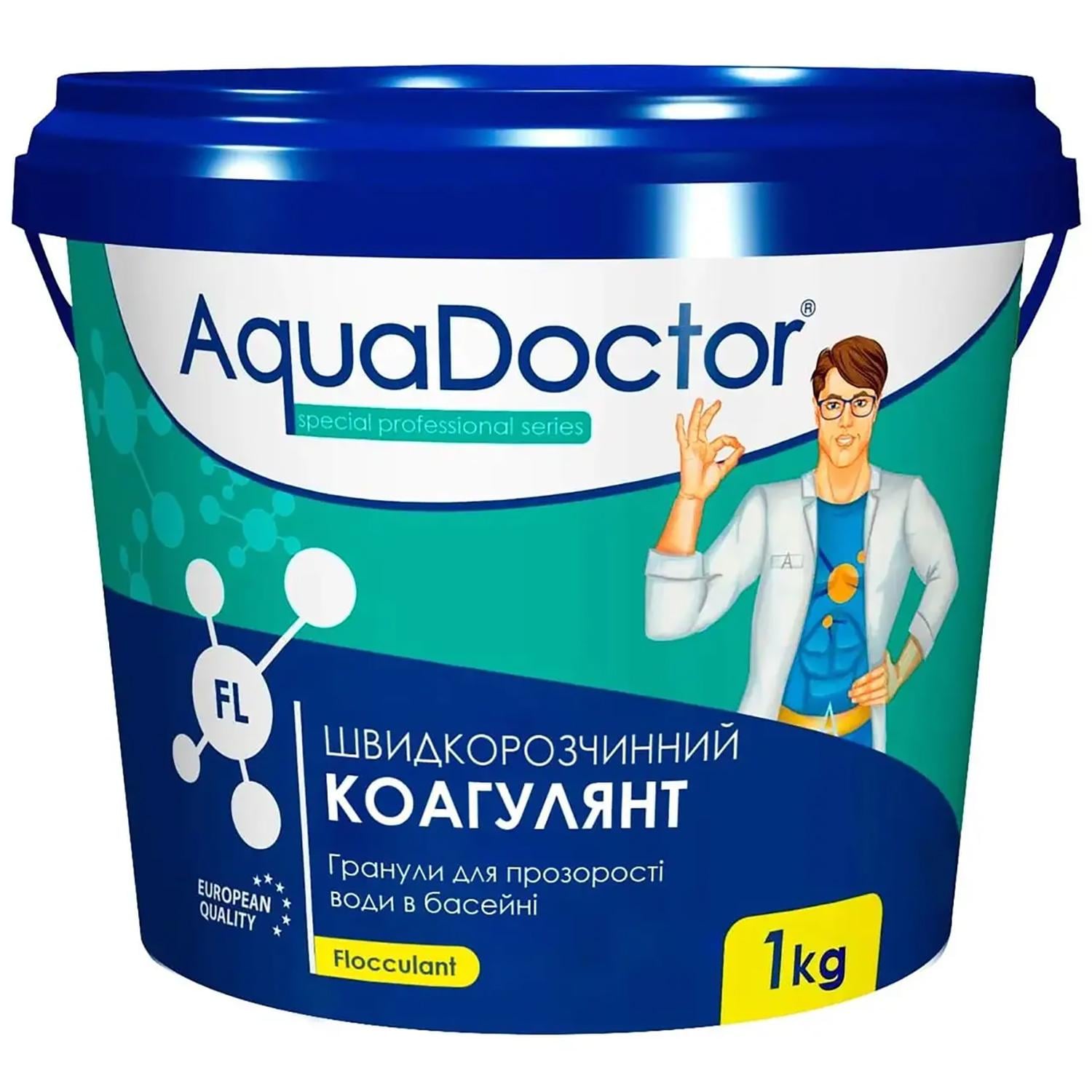 Гранульований коагулянт AquaDoctor FL для басейну 1 кг для кришталево чистої води (88580)