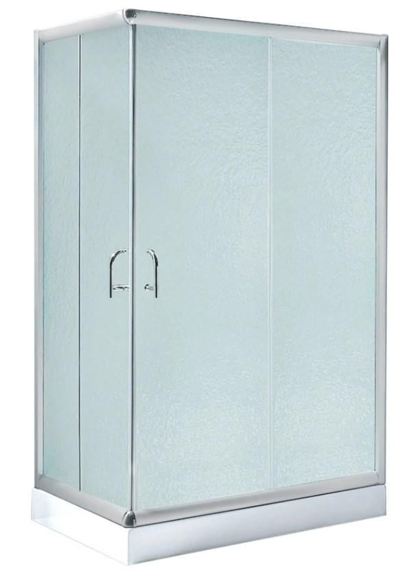 Душевая кабина прямоугольная Lidz Wawel SC100x80.SAT.LOW.FR стекло Frost 5 мм с душевым поддоном Kapielka ST 100x80x14 см (64619)