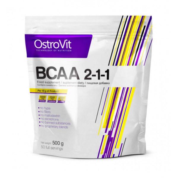 Аминокислоты OstroVit BCAA 2-1-1 500 г Без вкуса (08452-01)