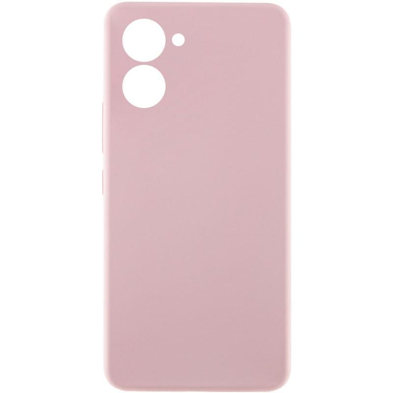 Противоударный чехол Silicone Cover Lakshmi Full Camera (AAA) для Realme C33 Розовый / Pink Sand