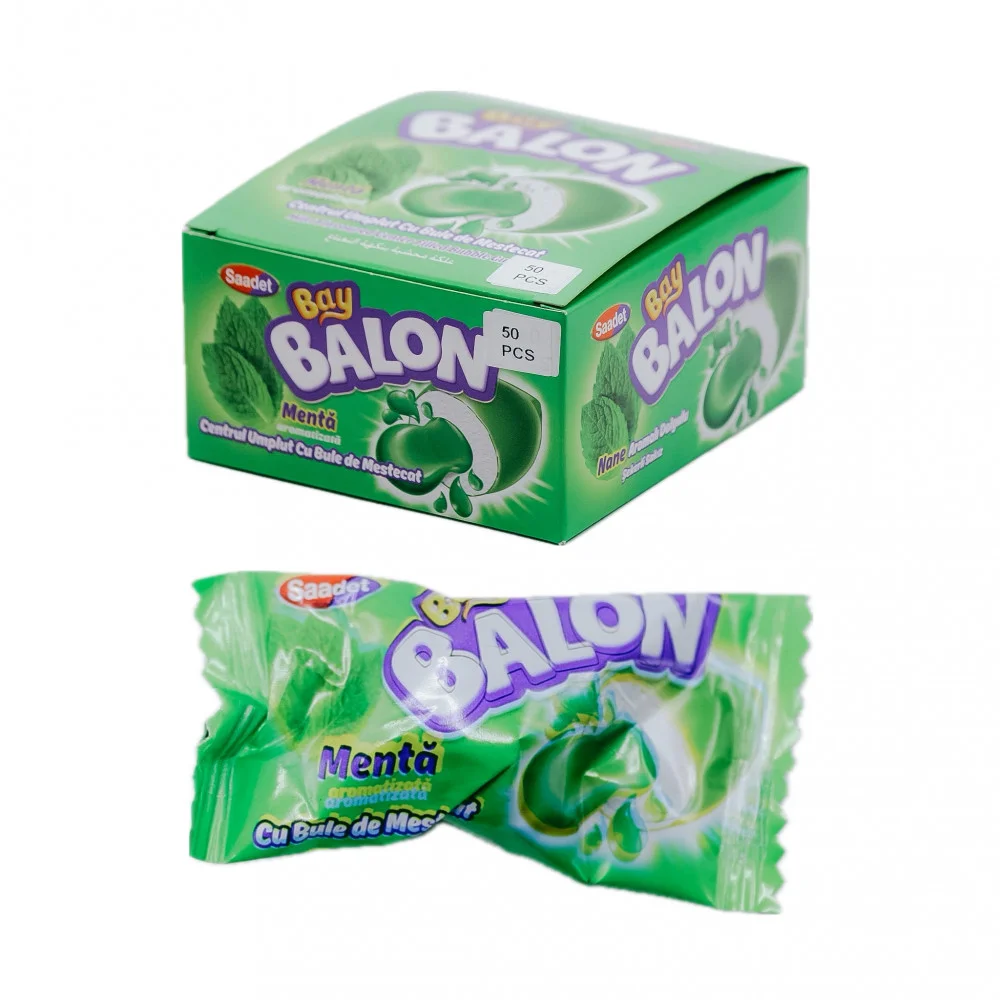 Жевательная резинка Saadet Bay Balon Мята с жидким центром 50 шт. (32901083)