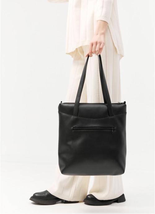 Жіноча сумка-шоппер Sambag Bloom Чорний (968034730) - фото 6