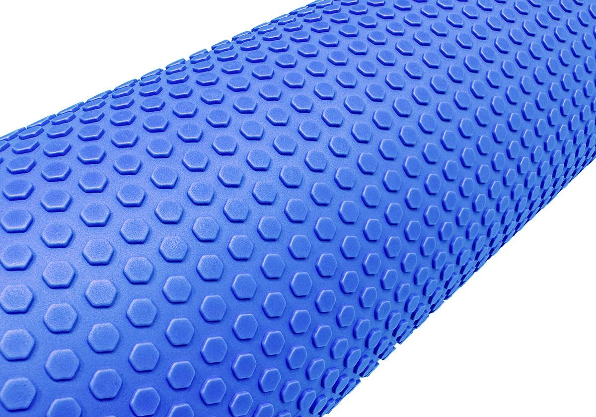 Массажный ролик EasyFit Foam Roller 60 см Синий (EF-2032-BL) - фото 3