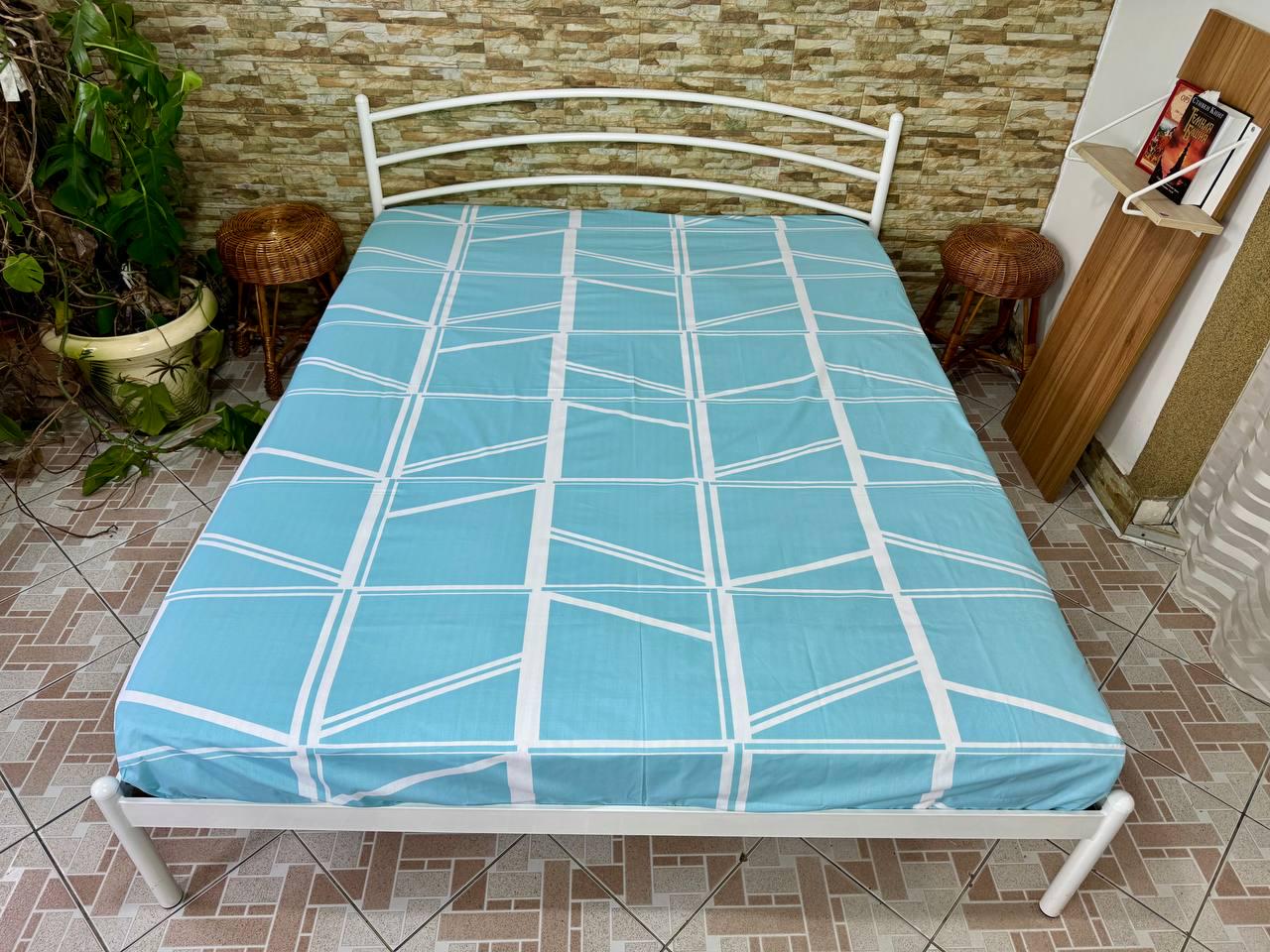 Простирадло на резинці Морські лінії 180х200 см (G-14-011/WP/x180)