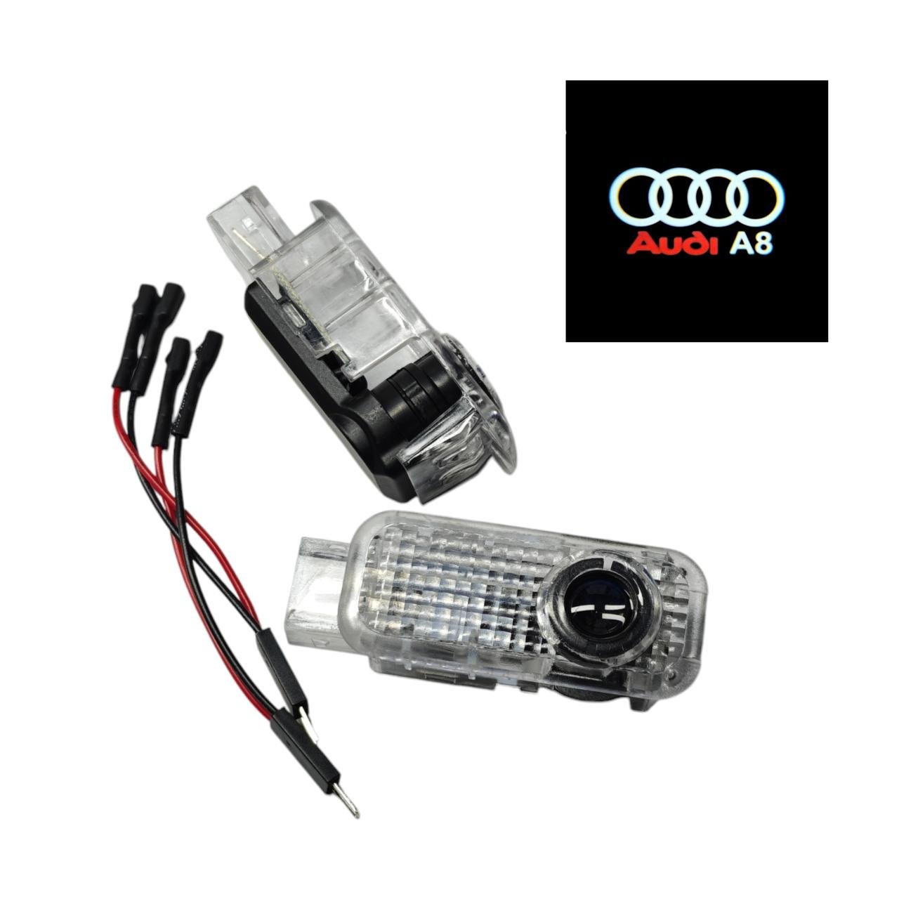 Підсвічування на двері автомобіля світлодіодне штатне з логотипом Audi A8 (2299412236) - фото 3 Підсвічування на двері автомобіля світлодіодне штатне з логотипом Audi A8 (2299412236) - фото 3