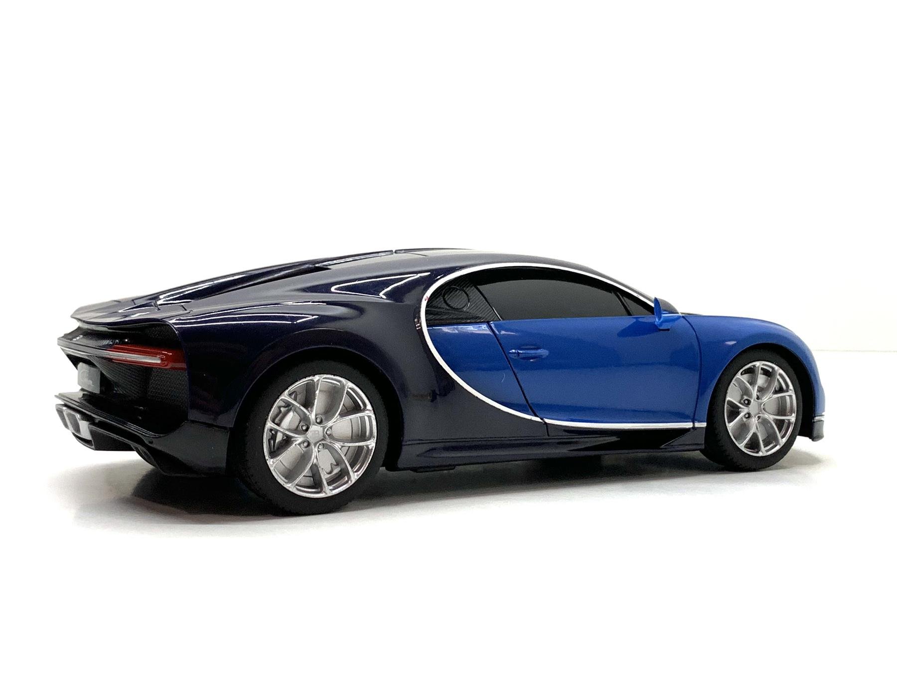 Машина на радиоуправлении Rastar Bugatti масштаб 1:24 Черно-синий (76100) - фото 7