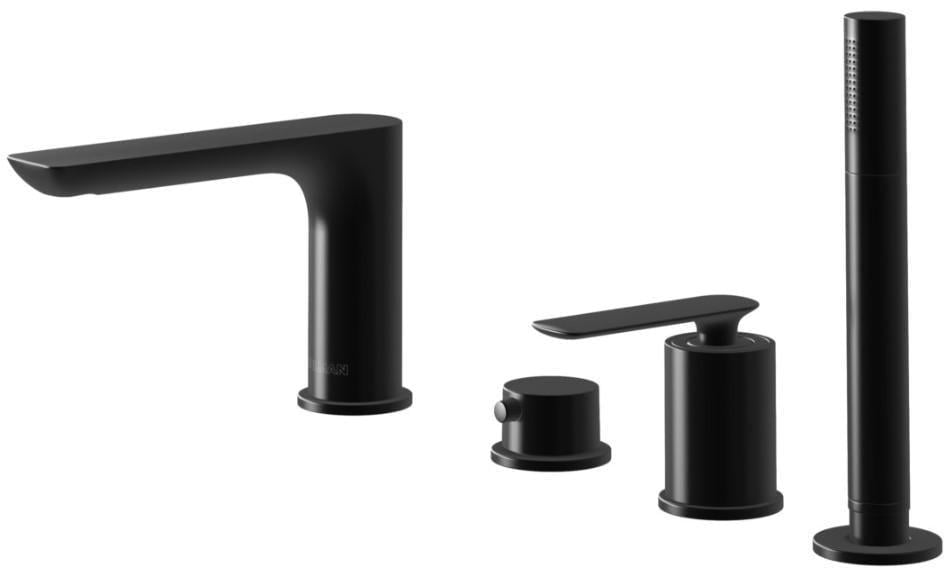 Змішувач для ванни KOHLMAN EXPERIENCE на борт ванни Black (2808405819)
