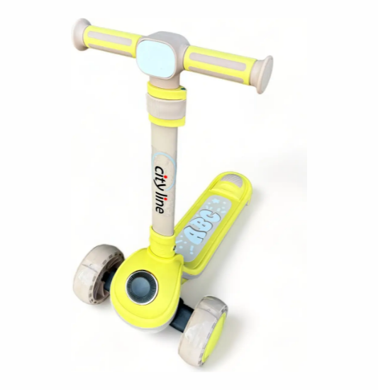 Самокат детский CITY LINE 902 Music Желтый