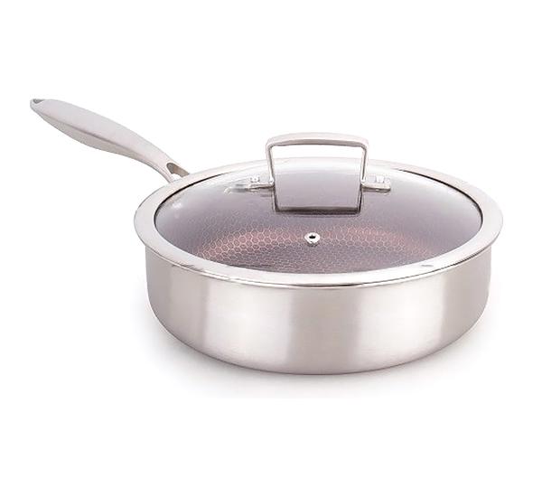 Сковорода с крышкой Edenberg из нержавеющей стали 24 см (EB-14154)