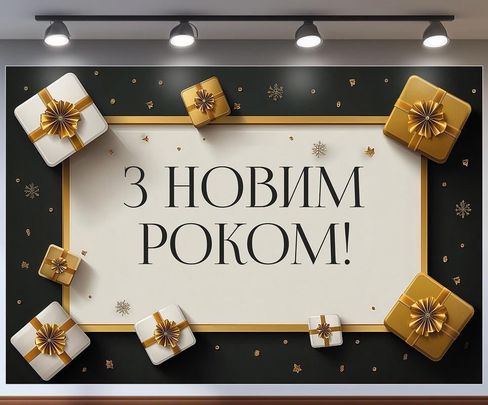 Баннер-фотозона Новый год 240x160 см №46305 Баннер-фотозона Новый год 240x160 см №46305