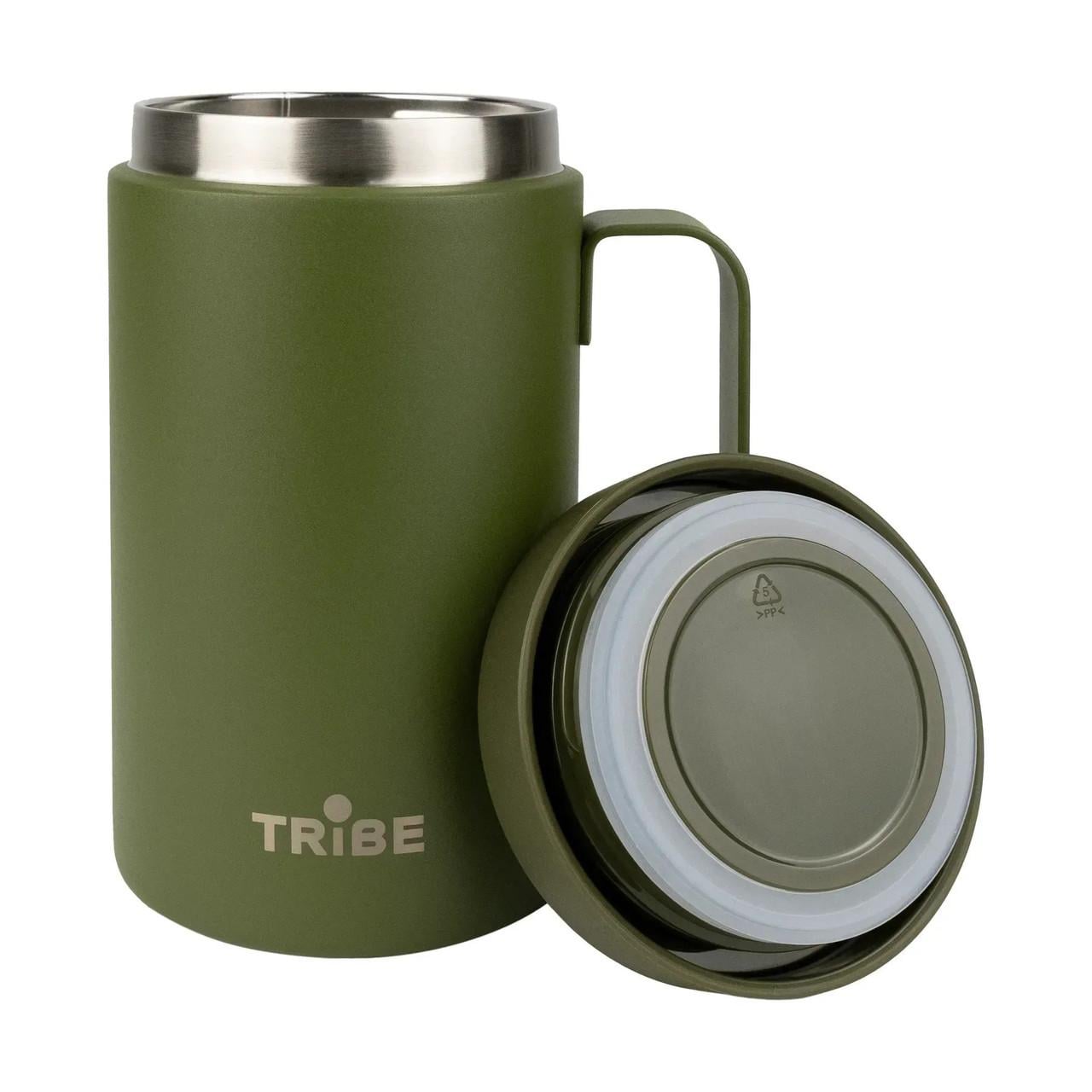 Термочашка Tribe Adventure Mug T-FA-0032-olive 450 мл (iz17242)