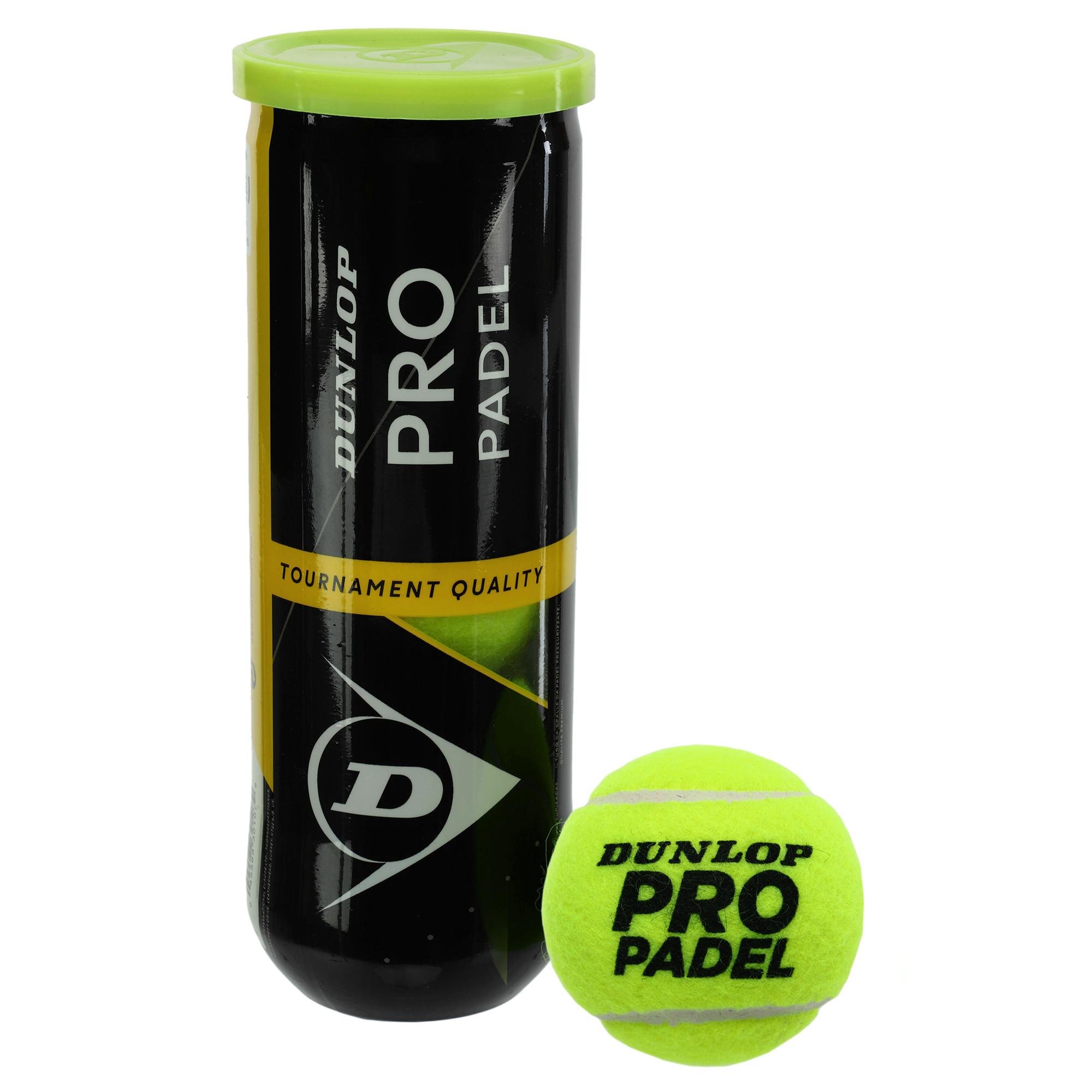 М'яч для великого тенісу Dunlop PRO PADEL DL601384 3 шт. Салатовий