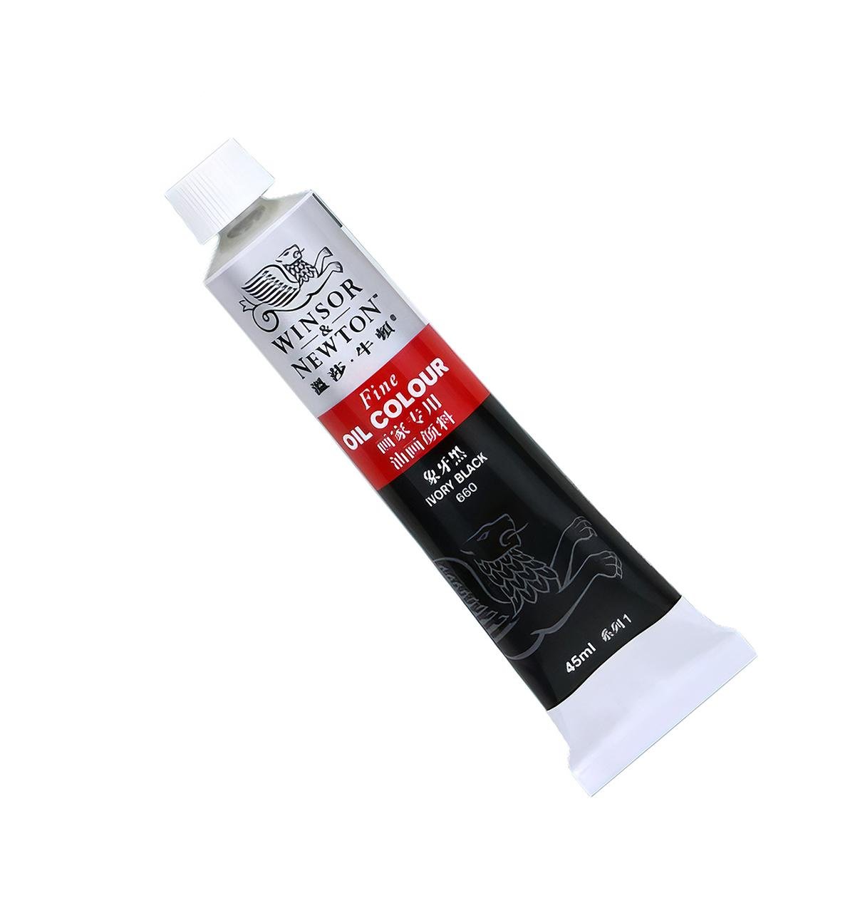 Масляная краска Winsor&Newton туба 45 мл туба 45 мл Черный 660 (WNOP-660)