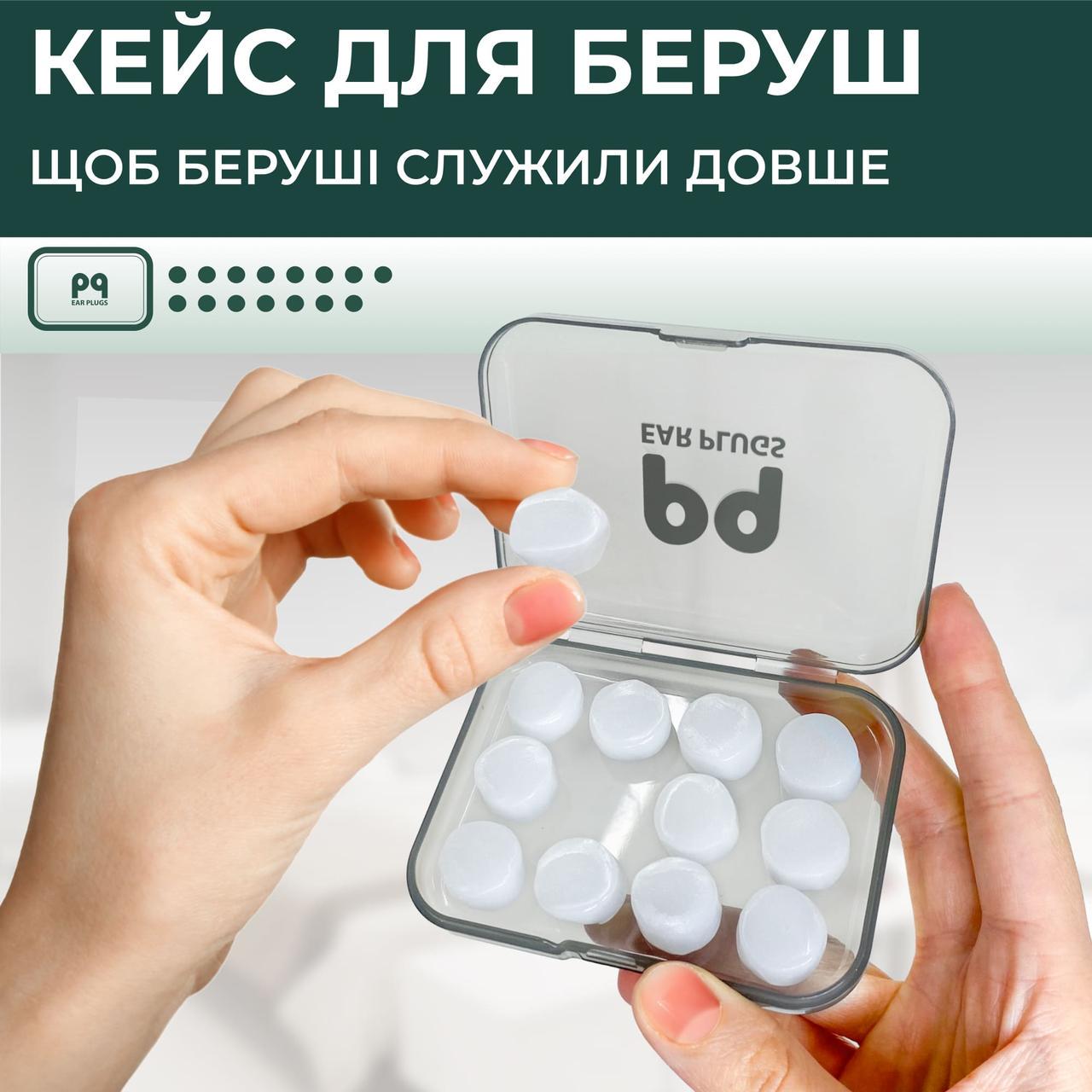 Беруши силиконовые для сна PQ 15 шт. SNR 32 дБ (1321369809) - фото 2