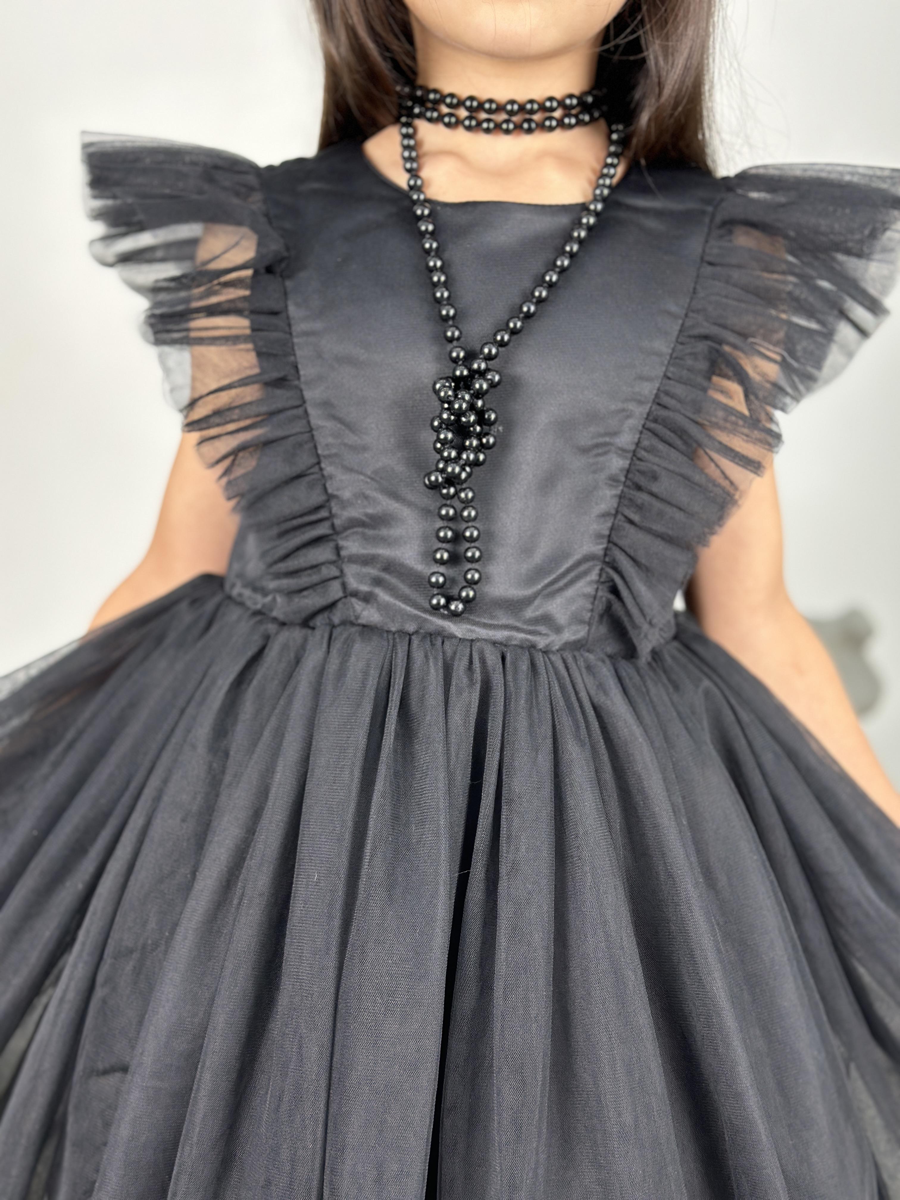 Платье очаровательное для девочек из фатина KatyKids Полина 100 см Черный (11037350500) - фото 3 Платье очаровательное для девочек из фатина KatyKids Полина 100 см Черный (11037350500) - фото 3