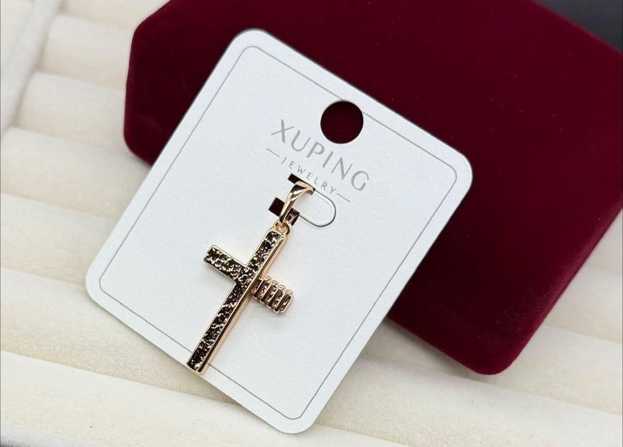 Кулон женский крестик Xuping из медицинского золота Золотой (2912870987)