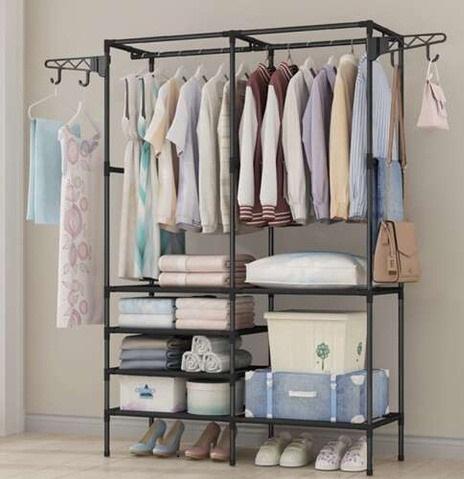 Вешалка-стойка для одежды и обуви с полками Черный - фото 12 Вешалка-стойка для одежды и обуви с полками Черный - фото 12