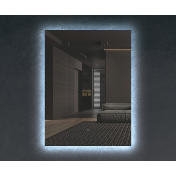 Зеркало прямоугольное для ванной комнаты Insana 345 с LED-подсветкой 70х90 см (А0054907)