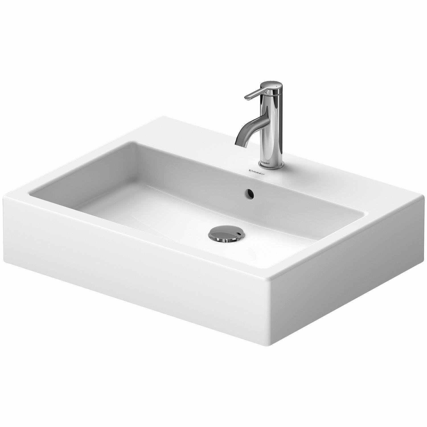 Умывальник накладной DURAVIT Vero 0452600000 595x465x175 мм Белый (112969) Умывальник накладной DURAVIT Vero 0452600000 595x465x175 мм Белый (112969)