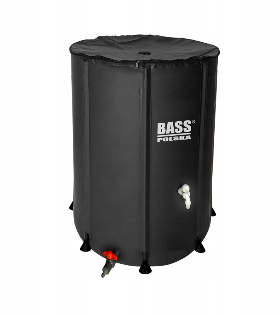 Бочка для дождевой воды Bass Polska складная с краном 1000 л Черный (BH 8000)
