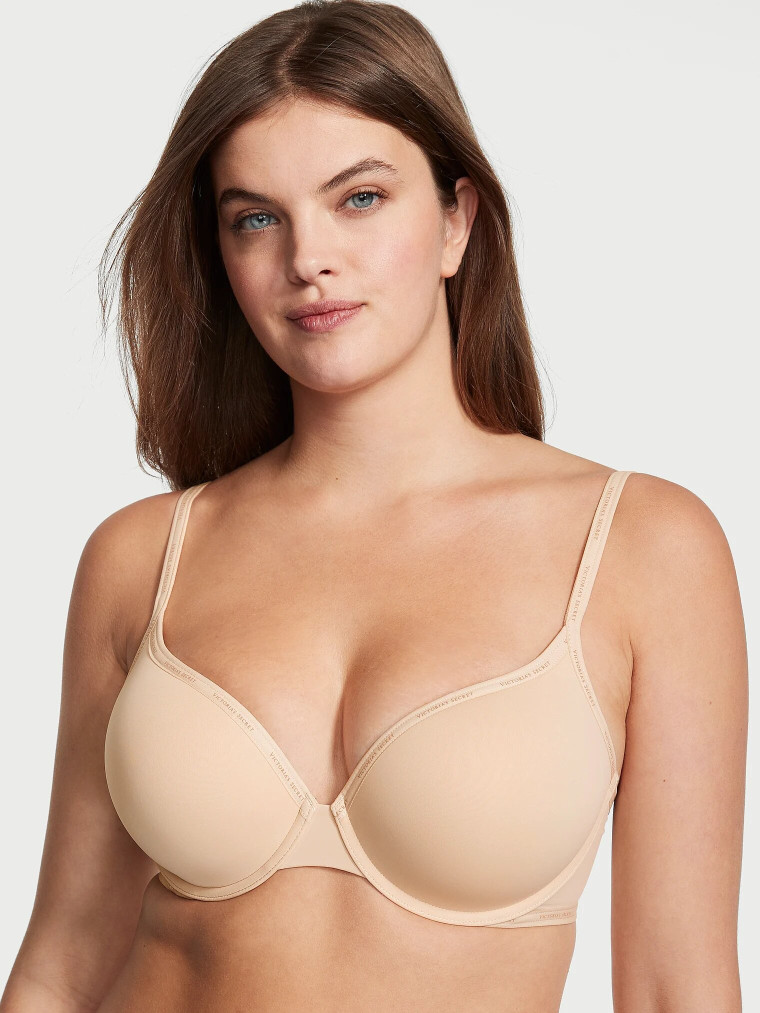 Бюстгальтер з пуш ап Victoria's Secret T-shirt Perfect Shape Push-Up Bra 75D Бежевий (20227210)