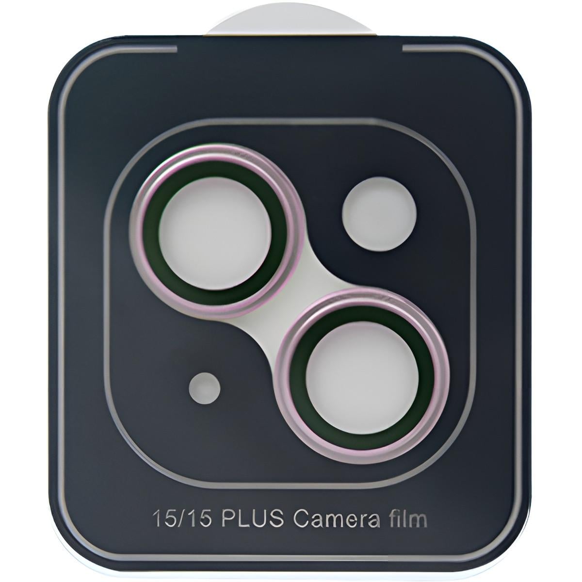 Защитное стекло для камеры ZK Max Hawk-Eye Camera Glass for iPhone 15/15 Plus Pink