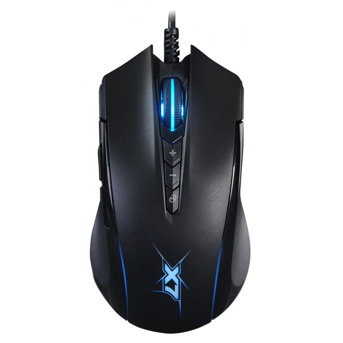 Компьютерная мышка проводная игровая A4Tech X89 PixArt USB Black (X89 Black)