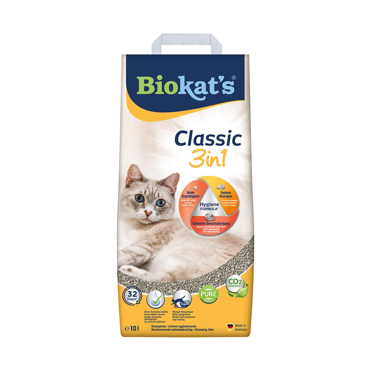 Наповнювач бентонітовий Biokats Classic 3in1 10 л (G-613307/614458) - фото 1