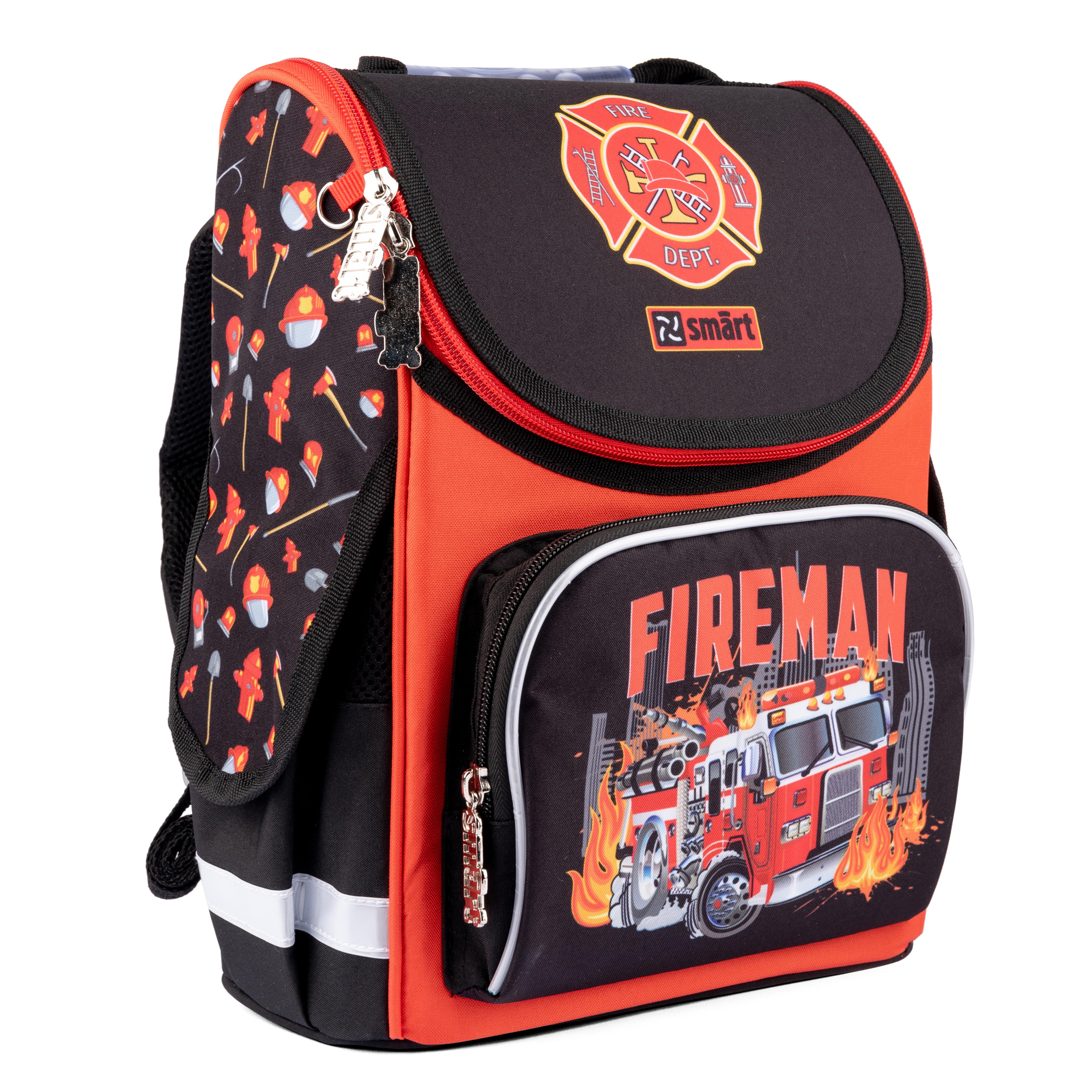 Рюкзак школьный каркасный Smart PG-11 Fireman (559015) - фото 1