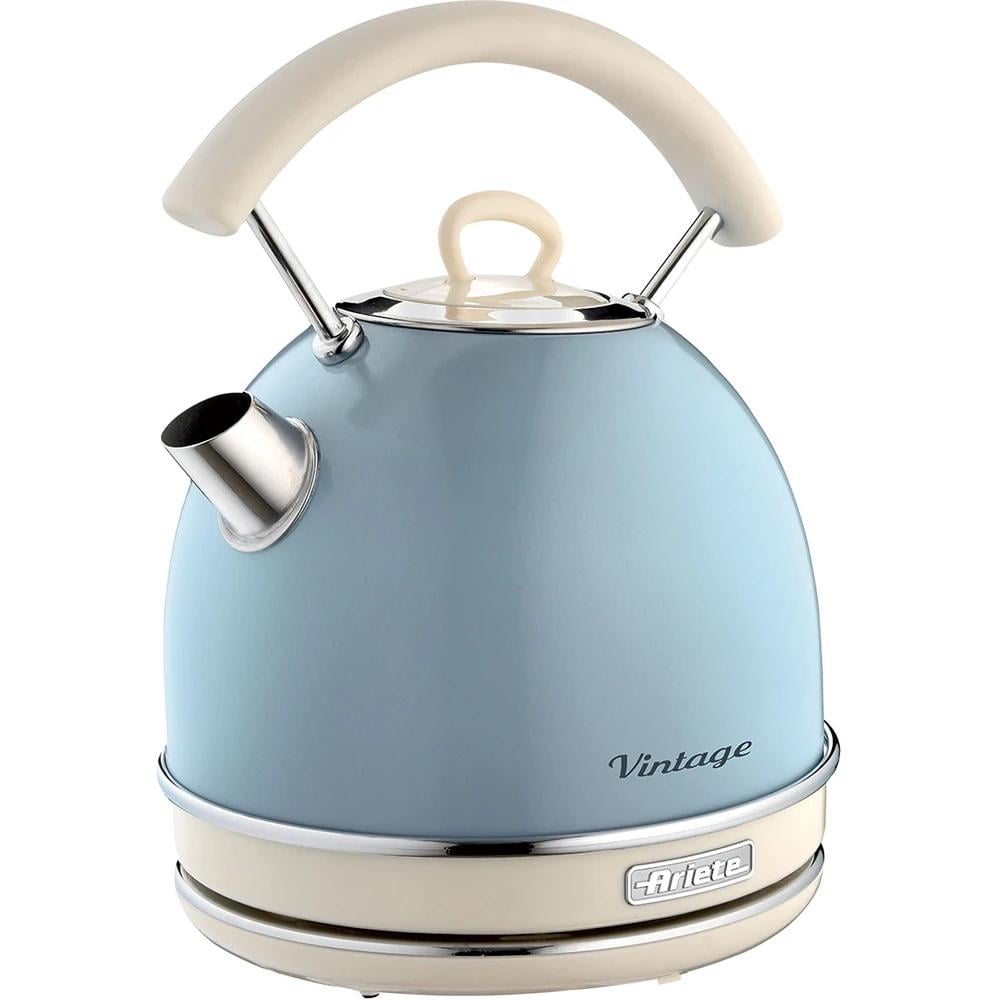 Электрочайник Ariete 2877 BL Vintage 1,7 л 2000 Вт Stainless Steel Light Blue (00C287705AR0)