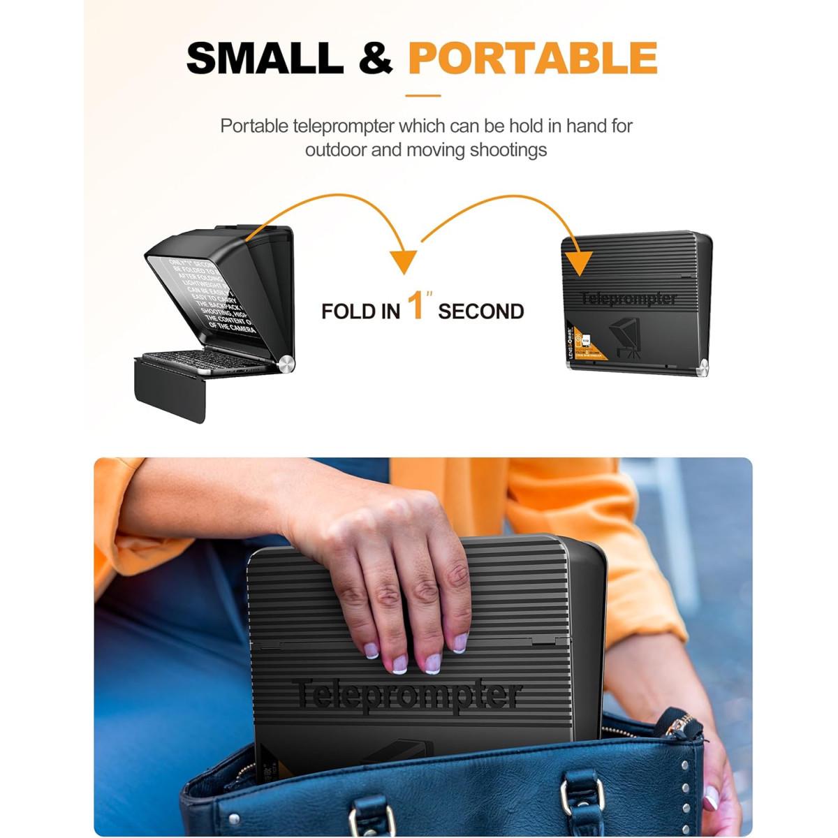 Телесуфлер міні LENSGO TC7 II суфлер для смартфона та фотоапарата - фото 5 Телесуфлер міні LENSGO TC7 II суфлер для смартфона та фотоапарата - фото 5