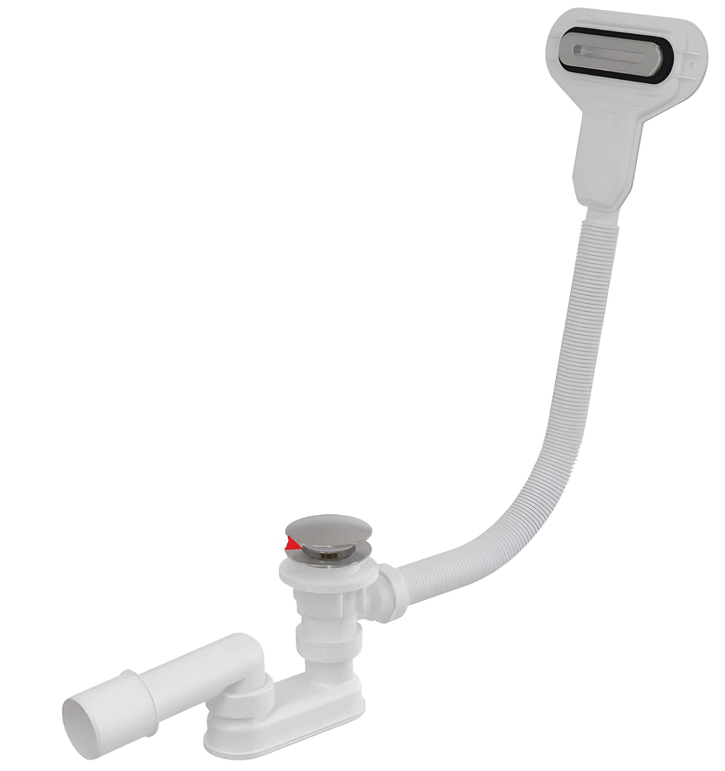 Сифон для ванны Alca Plast A516CKM click-clack плоский перелив Хром (SW-77270)