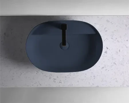 Раковина ELITA Babette 62х41 см Синій матовий (146042) - фото 4 Раковина ELITA Babette 62х41 см Синій матовий (146042) - фото 4