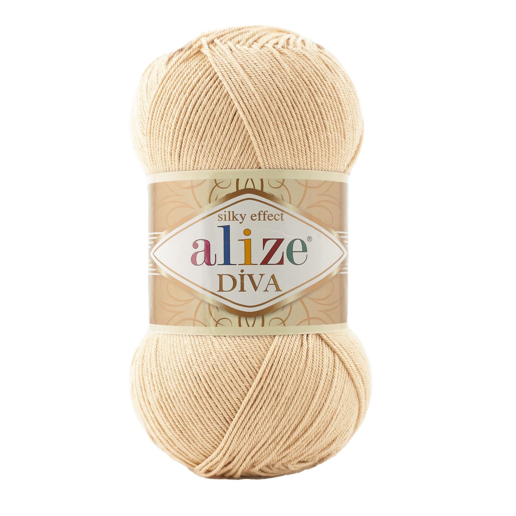 Пряжа Alize Diva 368 Бежевий (7505)