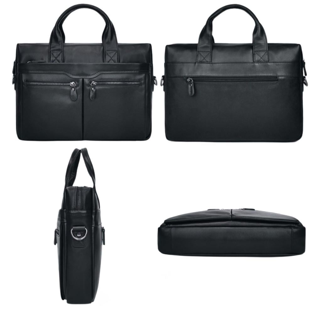 Портфель чоловічий Lorian з відділенням для ноутбука та зовнішніми карманами Чорний (LR 259006-black-PW) - фото 5