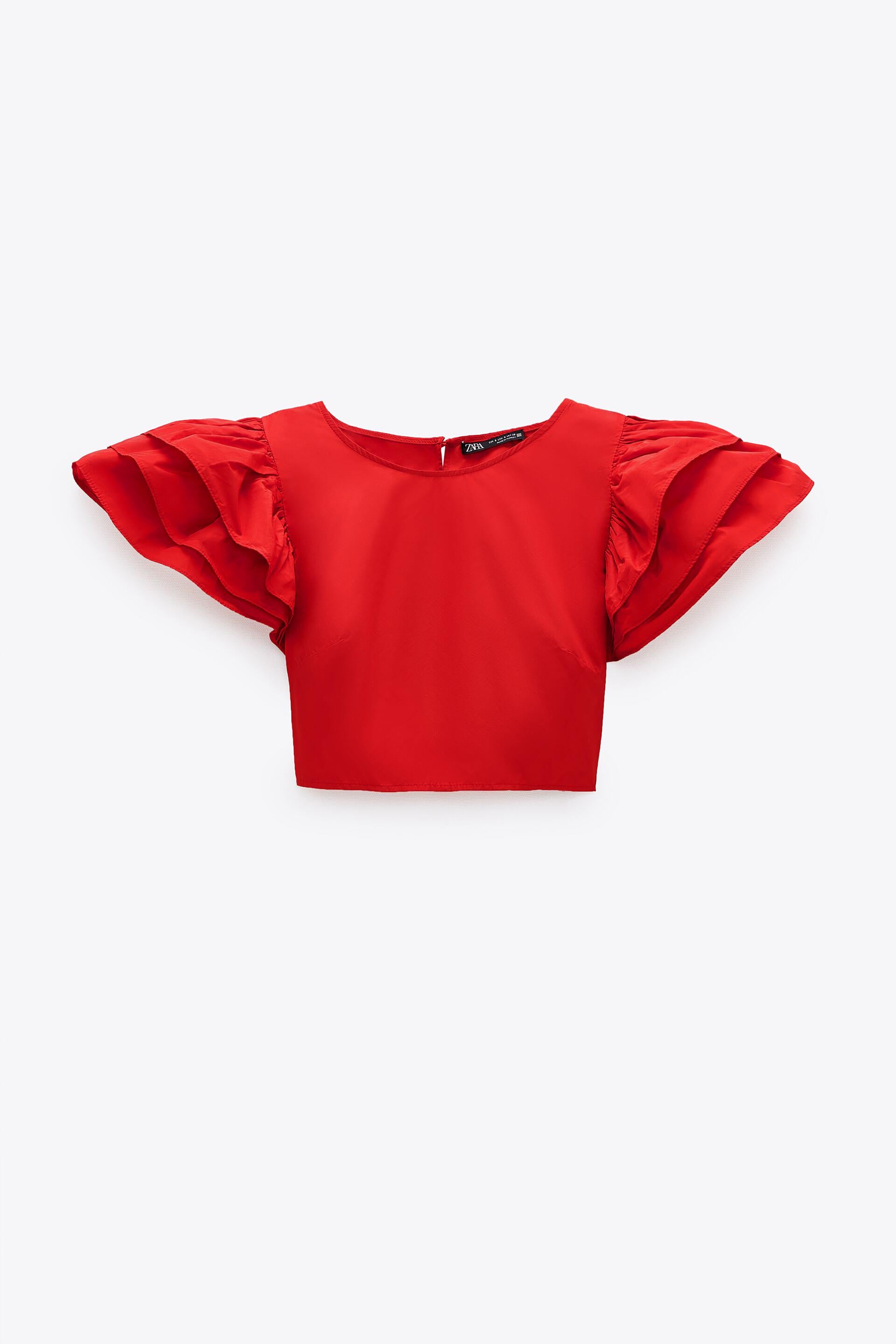Блуза Zara L Красный (3666163600)