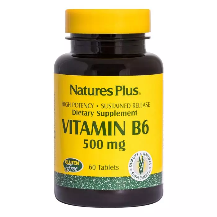 Витамин В-6 медленного высвобождения Nature's Plus 500 мг 60 таблеток (NTP1665)