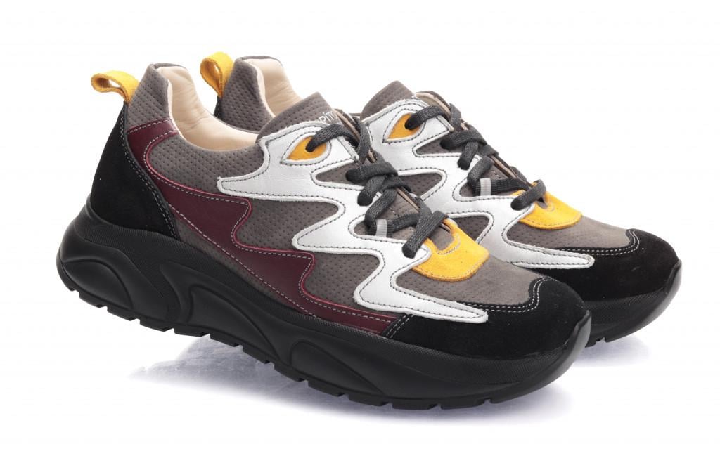 Кроссовки Topitop 2776 для мальчиков нубук р. 36 Черно-серый