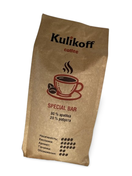 Кофе в зернах KULIKOFF SPECIAL BAR 80/20 1 кг (2402374625)
