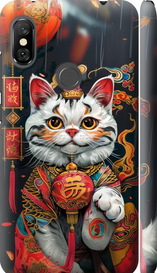 Чехол на Xiaomi Redmi Note 6 Pro China Cat v2 (6135m-1551-42517)