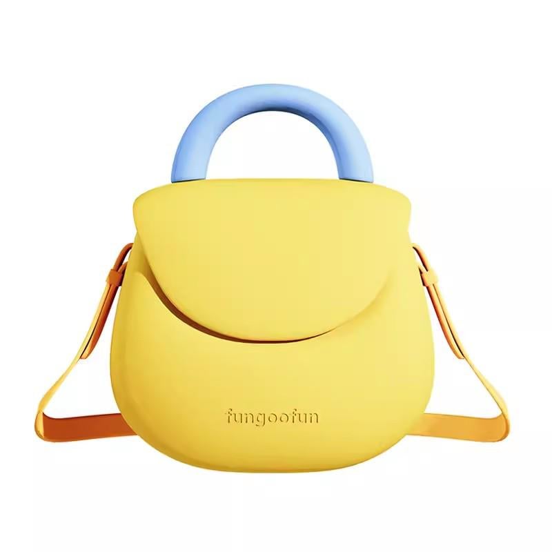 Сумка-клатч женская Fungoofun EVA, влагостойкая, с ручкой и ремешком, желтая