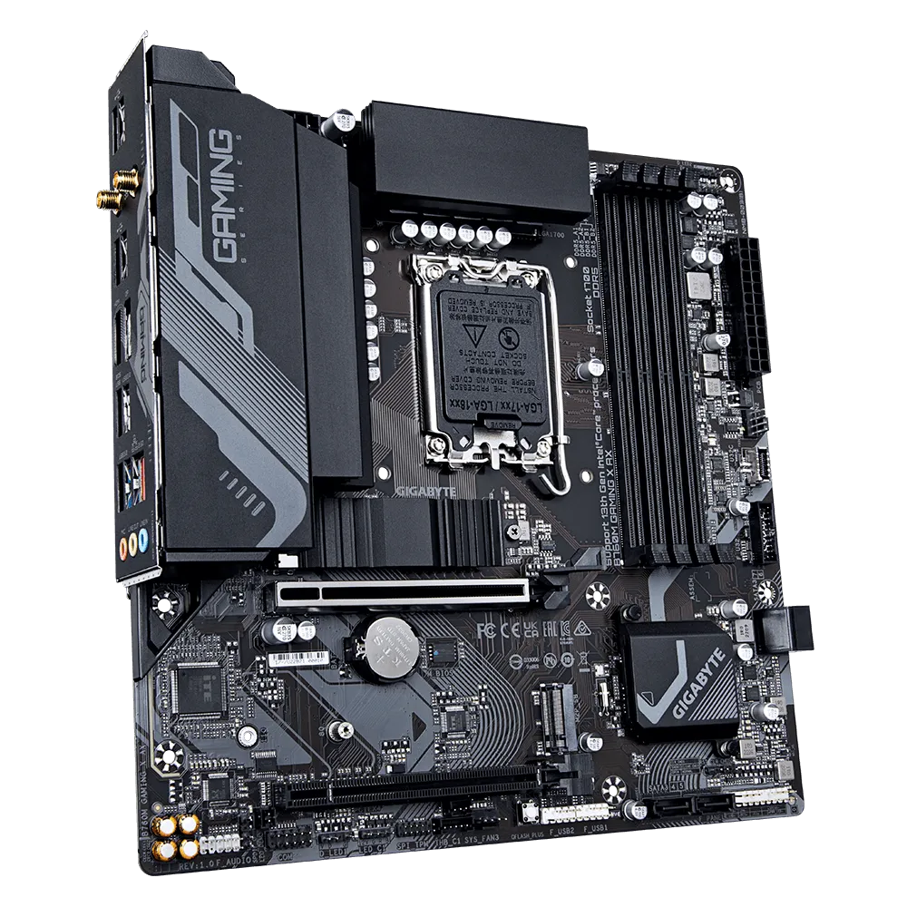 Материнська плата Gigabyte B760M GAMING X AX Intel B760/S1700/MicroATX/4xDDR4 DIMM (d282f6e5) - фото 2